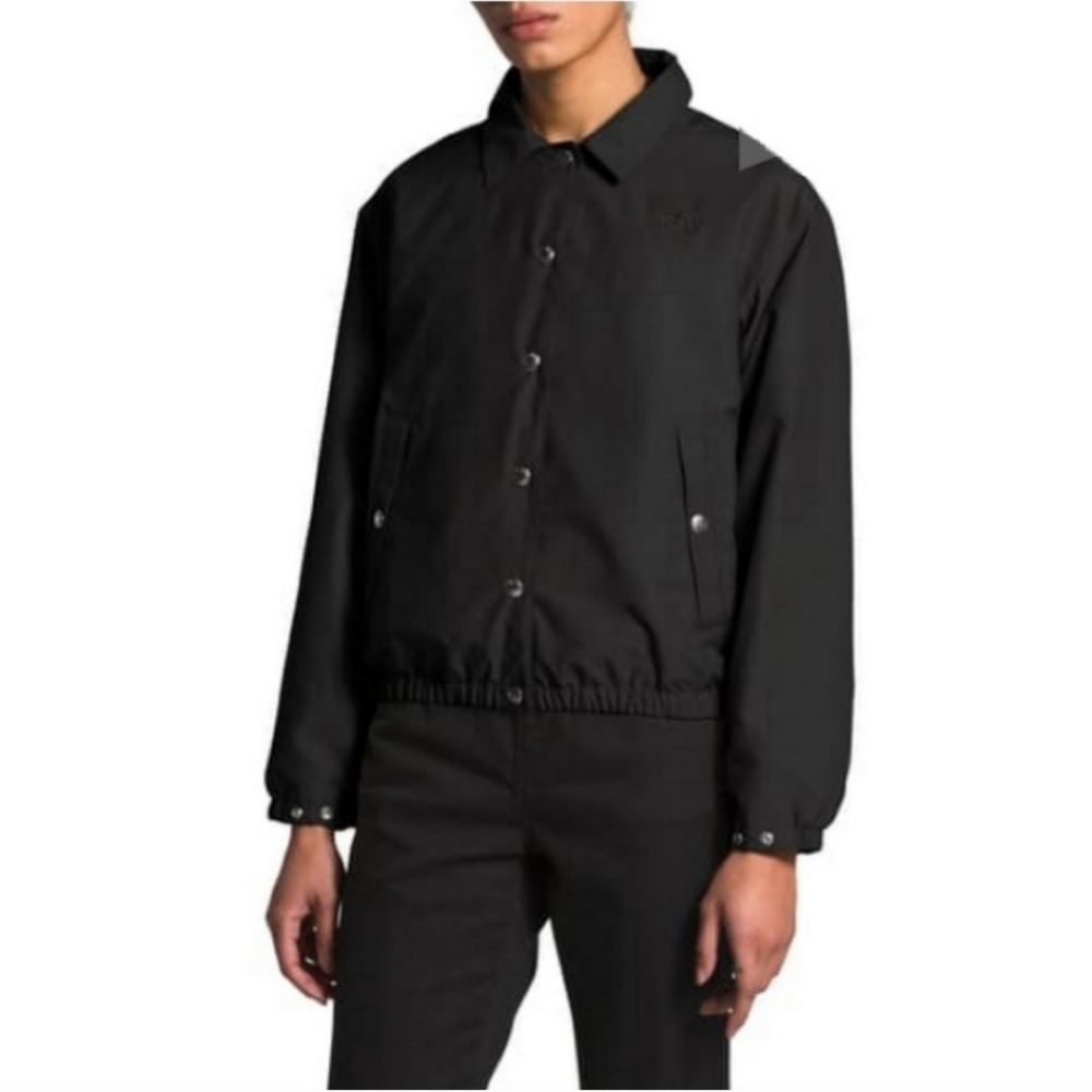 North Face Coach Collard Jacket Black Wind Wall Technology Size Medium NWT